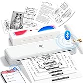 Phomemo M834 Portable Printer Wireless for Travel（Upgraded）,Supports 8.5" x 11" US Letter&A4,Bluetooth Thermal Printer Compat