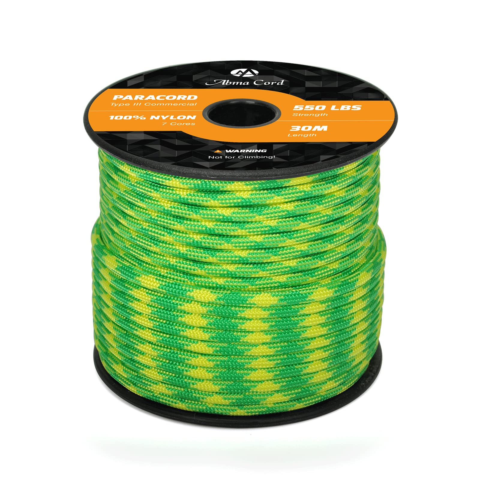 Abma Cord Paracord 550 4mm Nylon Rope Type III 7 Strands Parachute Cord - Max. 250kg (550lbs)