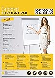 Bi-Office Flipchart Pad, Gridded, 40 sheets - 60 gr/m² paper, A1 [Pack of 5]