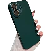 Caseative for iPhone 16 Case, Dark Green | Solid Color Full Camera Lens Protection