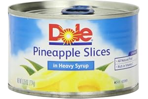 Dole Pineapple Sliced in Syrup, 8.25-Ounce Packages (Pack of 24)