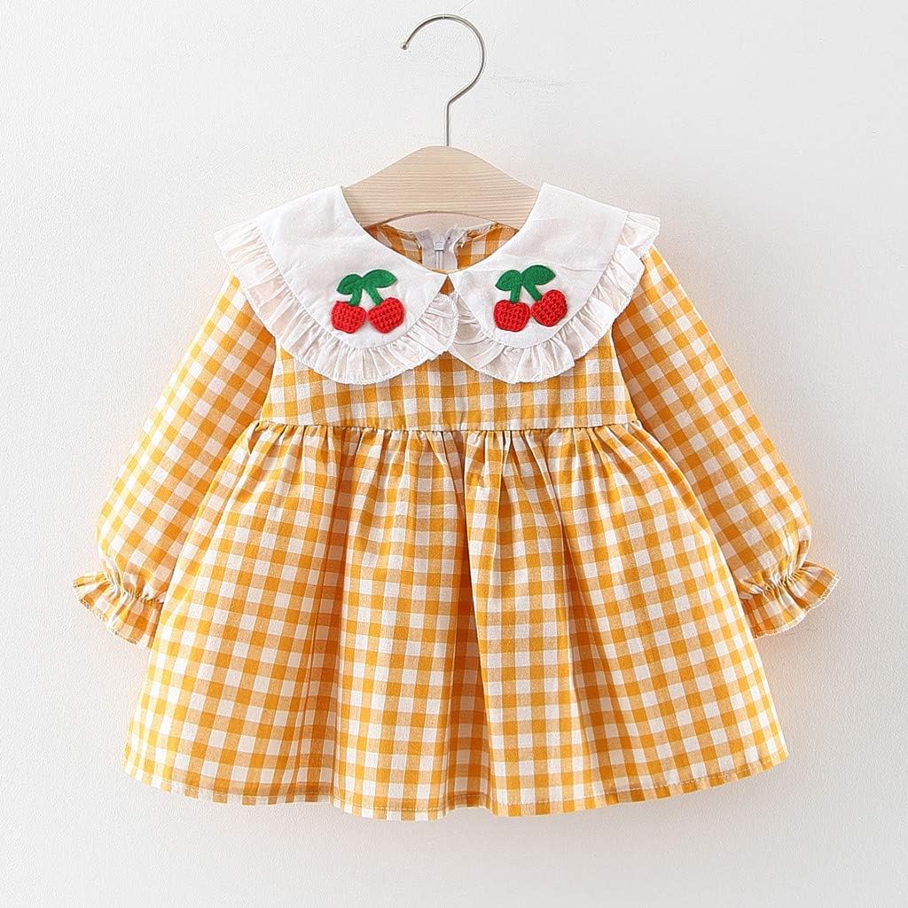 Bebe Puericulture Bebe Bebe Fille Robe Plissee Cerisier Imprime A Volants Robe Walabe Robe De Princesse Fille 1 2 3 Ans Kholanhthinhvuong Com