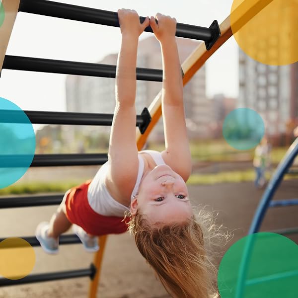 DUNZY 12 PACK MONKEY BARS SWING SET ACCESSORIES RODS PLAYSET LADDER RUNGS HARDWARE KIT STEEL MONKEY BAR WITH SCREWS FOR BACKYARD PLAYGROUND EQUIPMENT MOUNTING PLATES(16.5 INCH,BLACK)