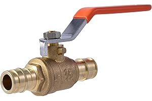 Sharkbite 1/2 Inch Expansion Ball Valve for PEX-A Pipe, Brass Plumbing Fittings for PEX A Tubing, UAB22461LFA