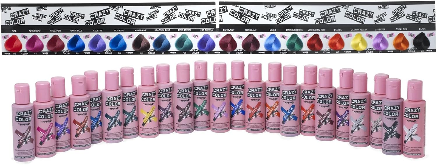 Renbow Crazy Color Semi-Permanent Hair Color Dye Peacock Blue 45 - 100ml, Teal, 100 ml (Pack of 1) - Image 3