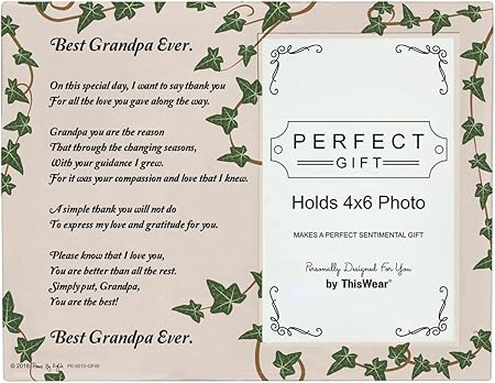 Amazon De Thiswear Weihnachten Geschenke Fur Mama Papa Oma Opa Gedicht Glas Bilderrahmen 4 X 6 Foto