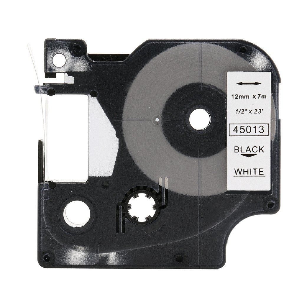 Great Quality Black on White Label Tape Compatible for DYMO D1 45013 S0720530