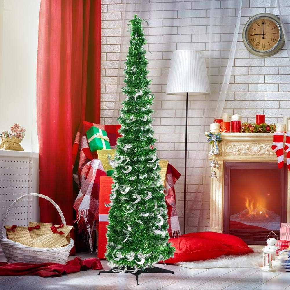 Showzon Christmas Tree Decoration,Folding Christmas Tree Collapsible Artificial Christmas Tree Ornaments For Party Christmas Decoration