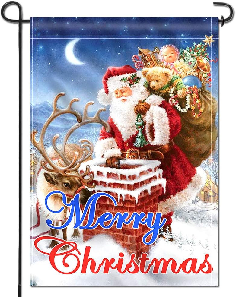 Best Christmas Garden Flags Double Sided