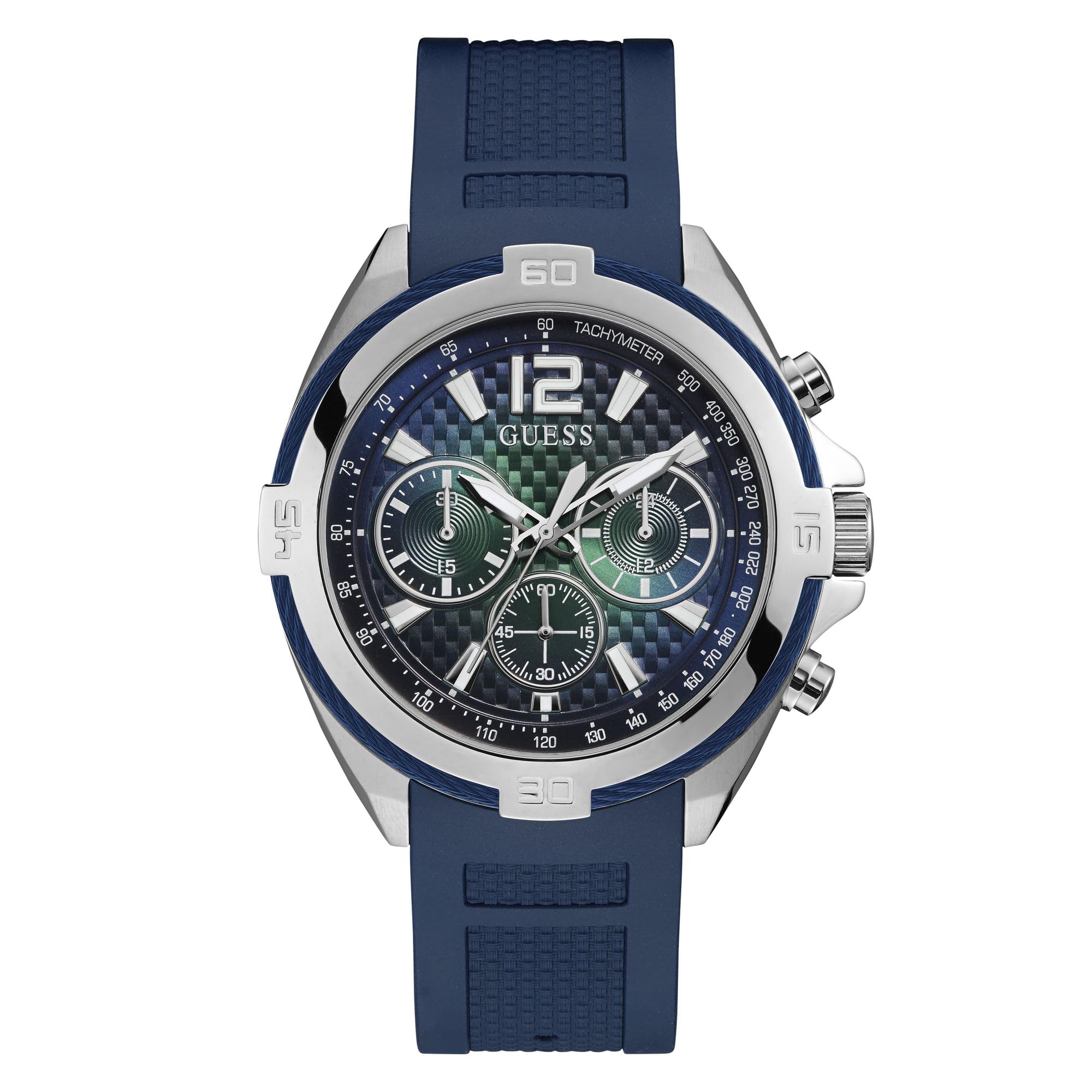 Guess Men's Analogue Quartz Watch with Rubber Strap W1168G1