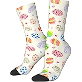 Women's Casual Socks, Funny Novelty Crew Socks Mardi Gras St.Patrick Day Easter Gifts(One Size)