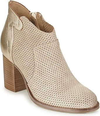 womens cream ankle boots