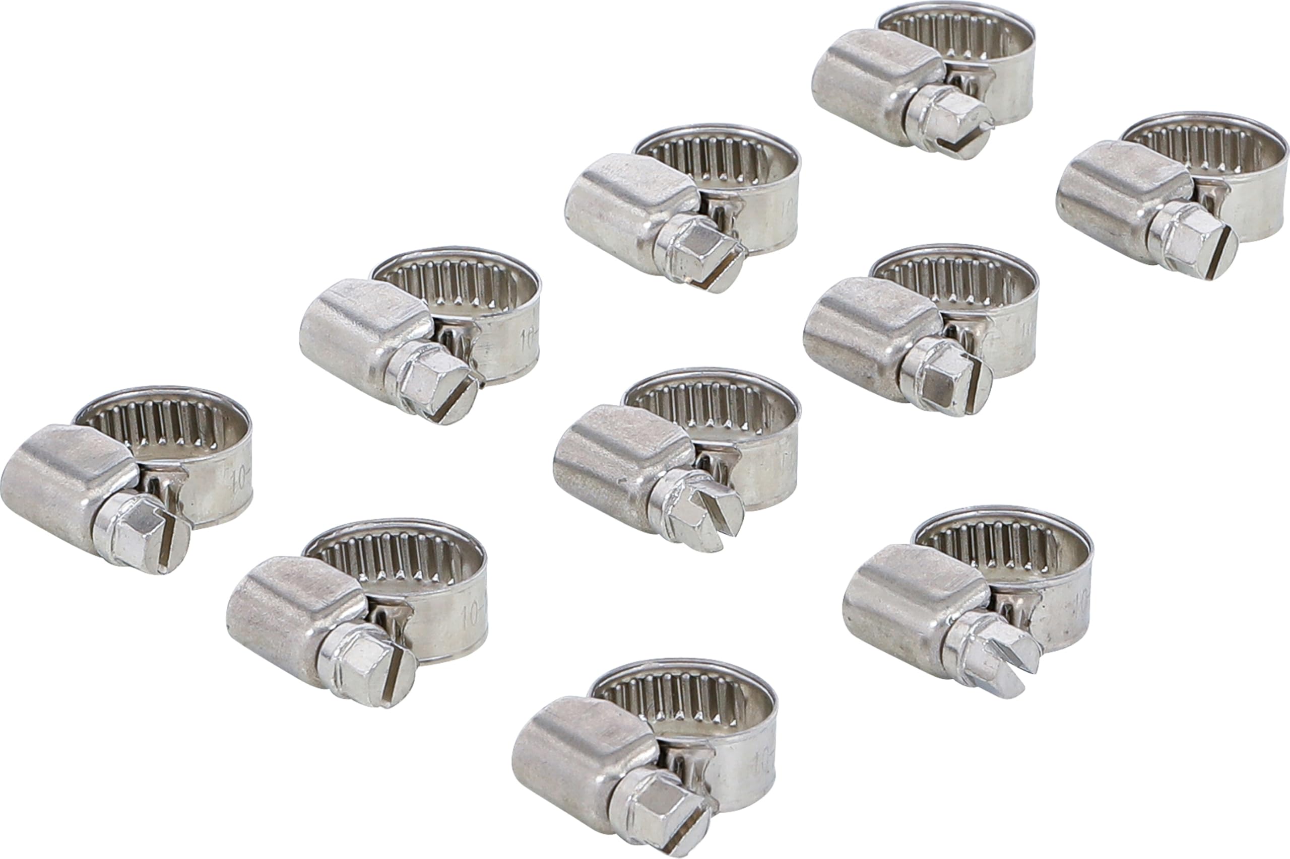BGS 8095-10x16 | Hose Clamps | Stainless | 10 x 16 mm | 10 pcs.