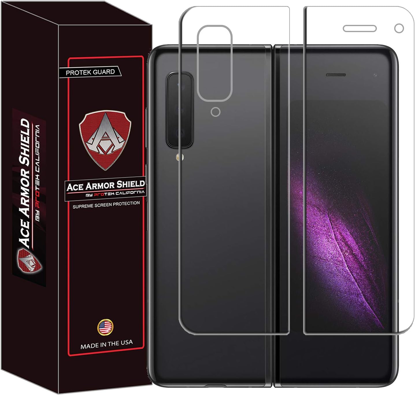 Ace Armor Shield Front and Back Screen Protector Compatible for The Samsung Galaxy Fold