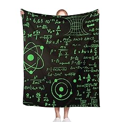 Equations Science Blanket, Science 50 x 60 Inch