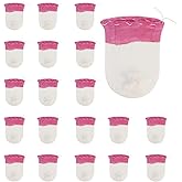 20 Pieces Propane Lanterns Mantles Gas Lamp Mantles Gas Lantern Mantles Propane Lantern Covers Mantles U-Shape Gas Lamp Mantles for Outdoor Camping Lantern (Pink)