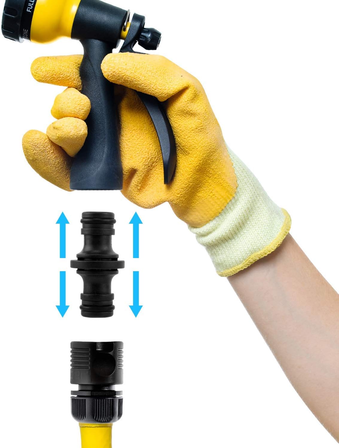 Voarge Pack of 10 Quick Coupling 1/2 Inch Hose Coupling Hose Connector