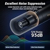 TONOR TD510 Dynamic Microphone USB XLR Cardioid with Boom Stand Black view 3