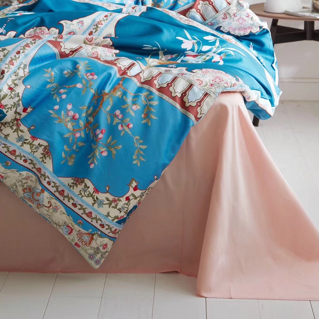 Luxury Duvet Cover Vintage Portuguese Tiles Multicolored Azulejos