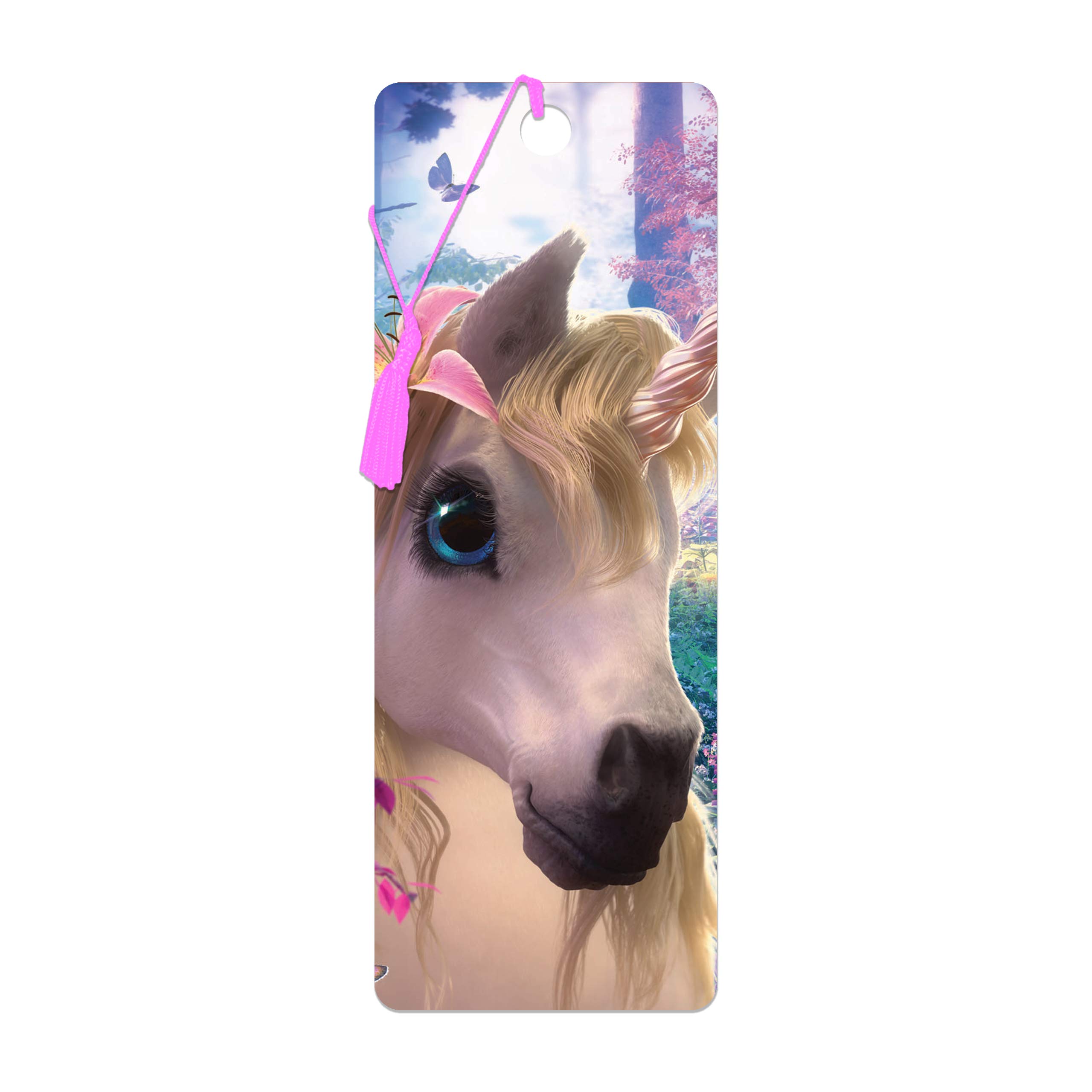 3D LiveLife Bookmark - Cute Uni from Deluxebase. Cute Lenticular Unicorn Page Marker. Animal Themed Accessories for Book Lovers. Small Gifts for Men, Women, Writers and Teachers.