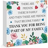 Friend Gifts for Women Friendship Decorative Sign Wooden Box Sign Friend Gifts for Besties BFF Birthday Mother's Day Christmas Friendship Gifts for Women Best Friend