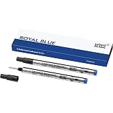 Montblanc Rollerball LeGrand Refills (M) Royal Blue 124503 &ndash; Pen Refills for Meisterst&uuml;ck LeGrand Rollerball Pens with a Medium Tip &ndash; 2 x Blue Pen Cartridges