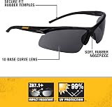 DeWalt DPG100-9D EU Safety Glasses Lightweight Frame Rubber Nose Pads view 2