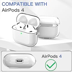 Clear Case Compatible with AirPods 4