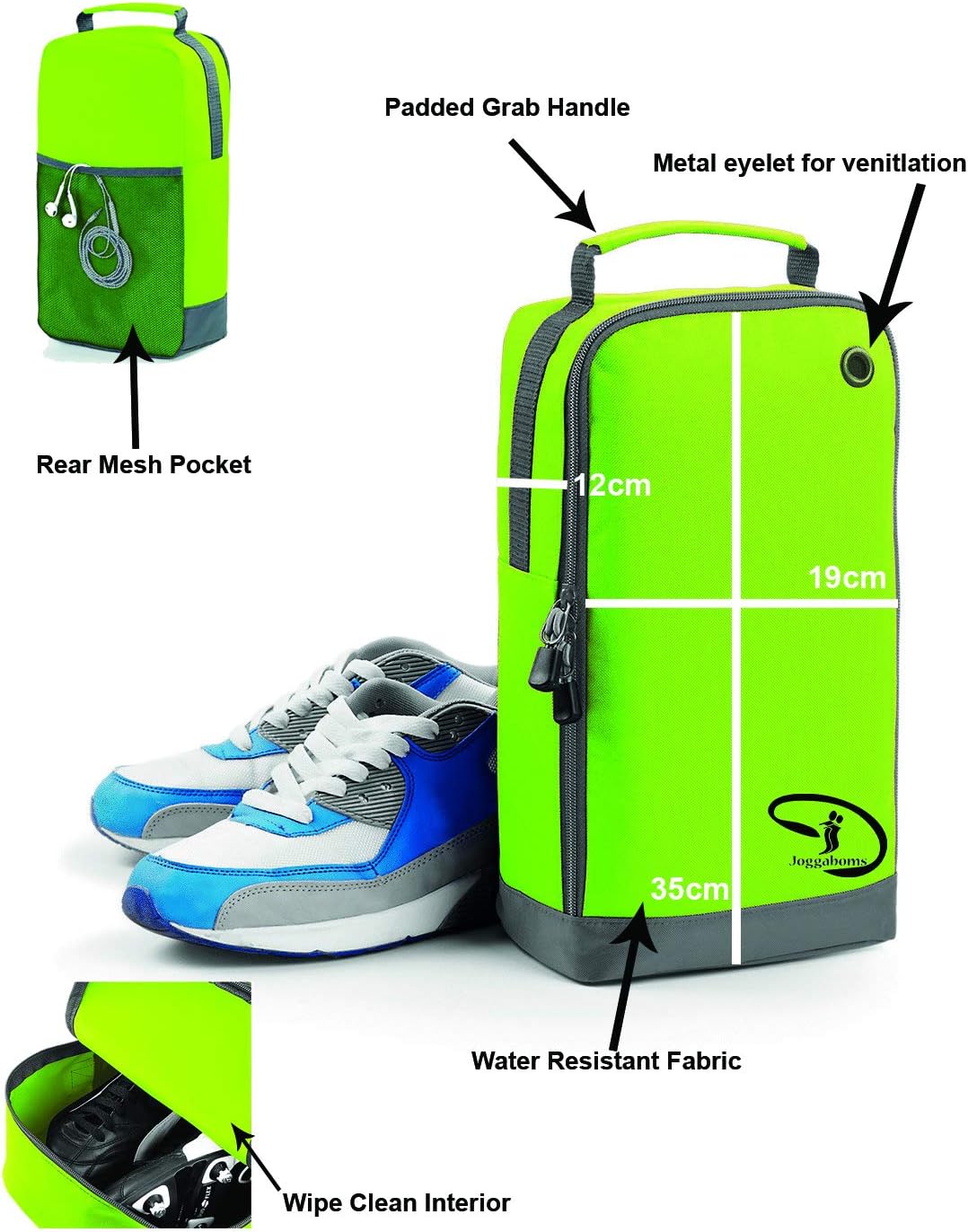 Joggaboms Sports Shoe Bag, Accessory Bag, Football Boot Bag, Water