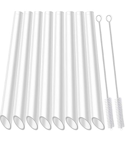 Lot De 25 Pailles Réutilisables En Plastique Dur + 1 Brosse De Nettoyage - Multicolores