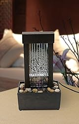 Nature's Mark 10" H Mirrored Waterfall Light Show