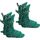 YumSur Knit Crocodile Socks for Women & Men, Novelty Shark & Crocodile Animal Theme, Winter & Home