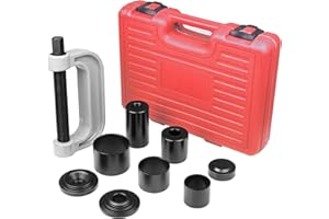 FreeTec Heavy Duty Ball Joint Press & U Joint Removal Tool Set with 4 Adapters, Ball Joint Removing Tool for Most 2WD 4WD Cars Light Trucks