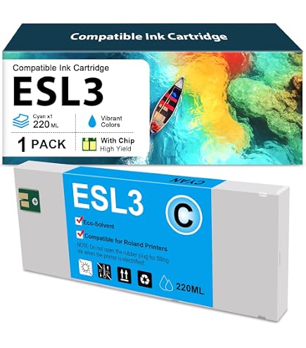 Amazon.com: ESL3 Ink Cartridge Replacement for Roland ECO-SOL MAX