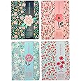 4 Pack Hardcover Notebook Journal,Ruled Pocket Small Notebook Hardback Book Notepad Diary Memo Steno Planner-A6 Size(5.7x4.1"),96 Sheets,Ruled Pages - View #8