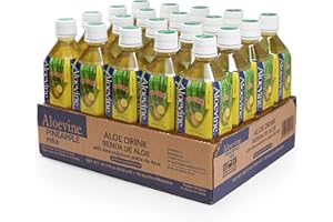 Aloevine Aloe Vera Drink Pineapple juice l 16.9 oz. 20 pack l smart fruit Korean drinks