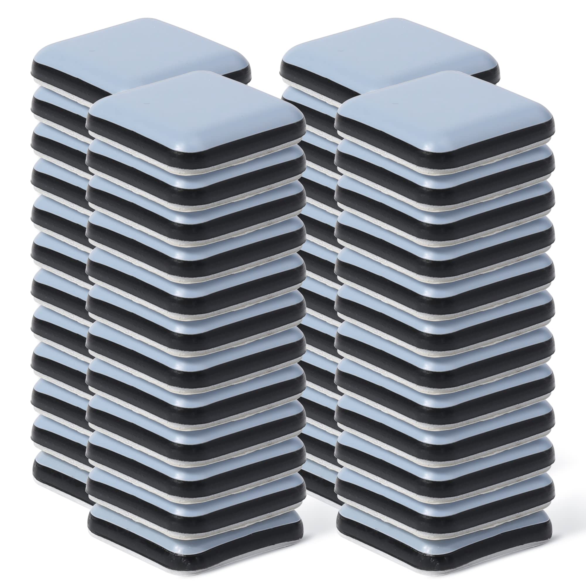 Hasware Furniture Sliders 48 Pcs,Heavy Movers,Furniture Moving Kit for Hard Floor Surfaces Felt Pads (48, 30x30mm)