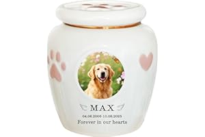 Personalized Pet Urn,Pet Urns for Dogs Cats,Pet Cremation Urn,Urns for Pet ashes,Ceramic Urn,dog cat bird rabbit urn,pet loss
