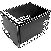 BalanceFrom 3-in-1 Foam Plyometric Jump Box for Home Gym with Multiple Height Options – Versatile Plyo with Non-Slip Surface 