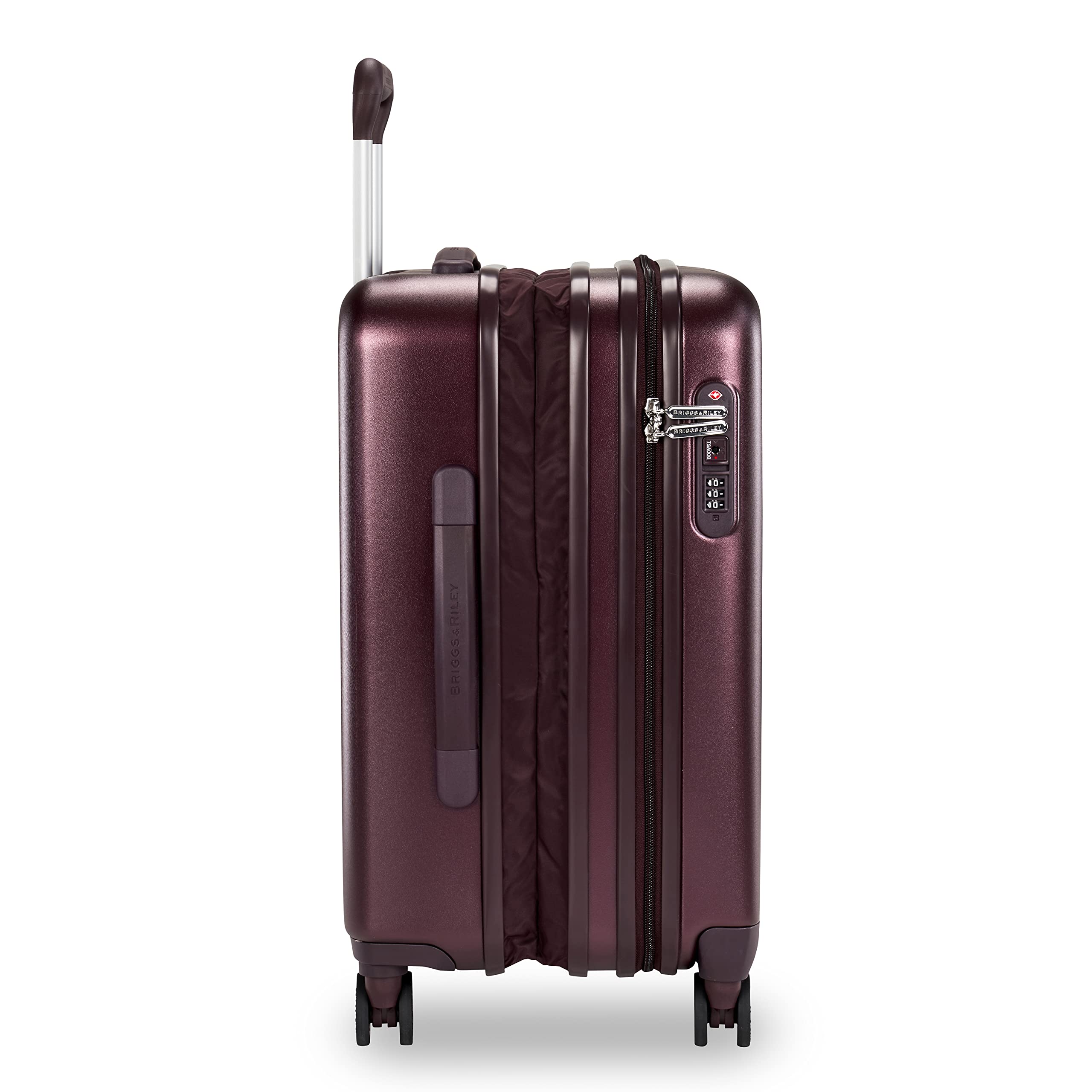 Sympatico Hardside International Spinner Luggage, Plum, 21-Inch Carry-On