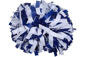 ICObuty Plastic Cheerleader Cheerleading Pom Poms 6 inch 1 Pair 2 Pieces