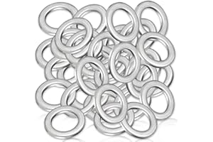 RLVKEAZ 52-Pack 94109-14000 Oil Drain Plug Gasket Washer, Aluminum 14mm Crush Washer Oil Drain Plug, Premium Seal Replaces for Honda/Acura OEM 94109-14000 Accord Civic Ridgeline Odyssey CRV CR-V Pilot Fit