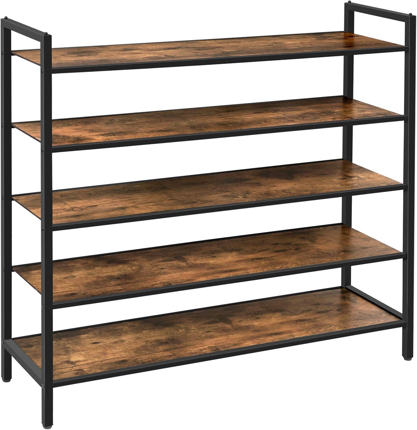 HOOBRO Zapatero Apilable, Organizador de Zapatos de 5 Estantes, para