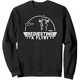 Top Gun Requesting A Flyby Outline Action Movie Sweatshirt