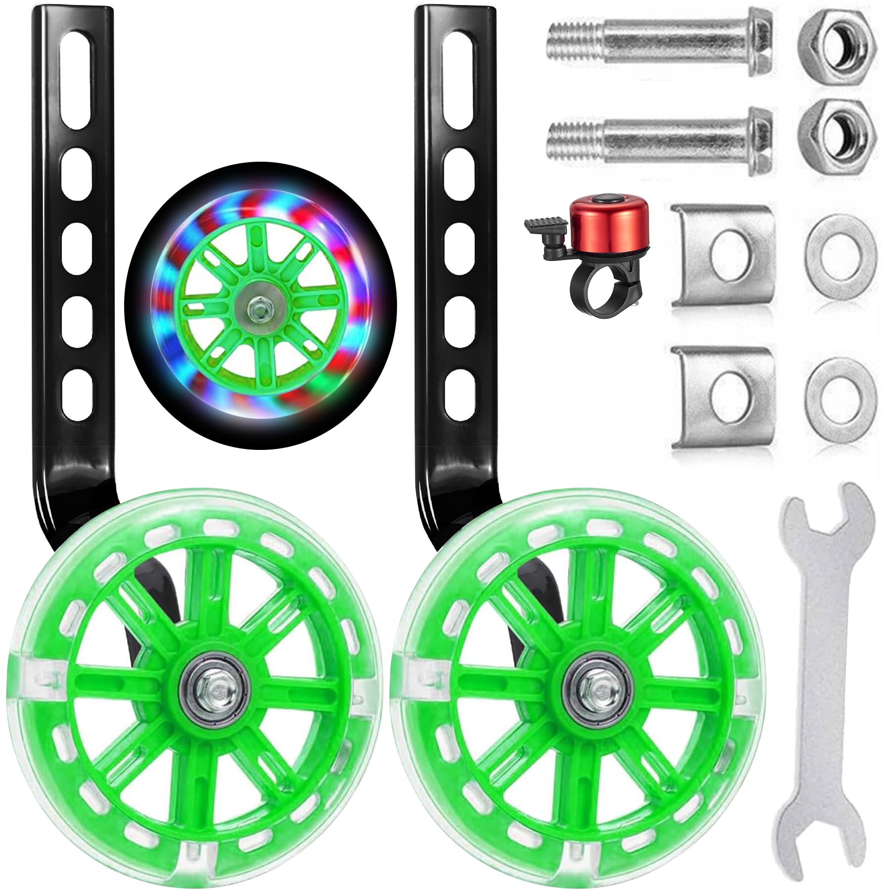 Jiahuade Universal Wheel Stabilizer for Children Bicycle Side Wheels Bicycle Wheels Stabilizer for Bicycle Children Adjustable Wheels for Bikes (CH)