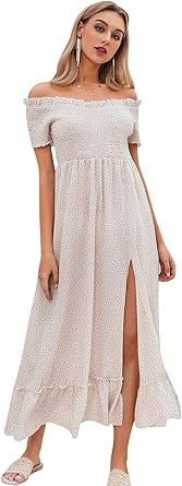 cute off the shoulder summer dresses