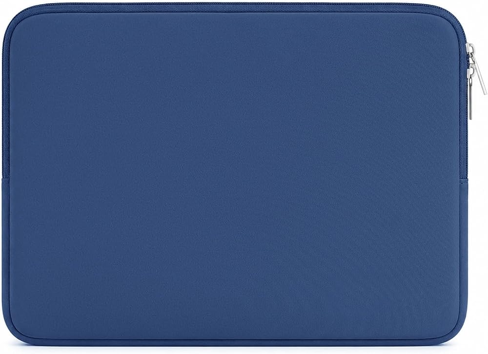 RAINYEAR Laptop Sleeve Case 13.3 Inch Navy Blue Protective Zipper Bag