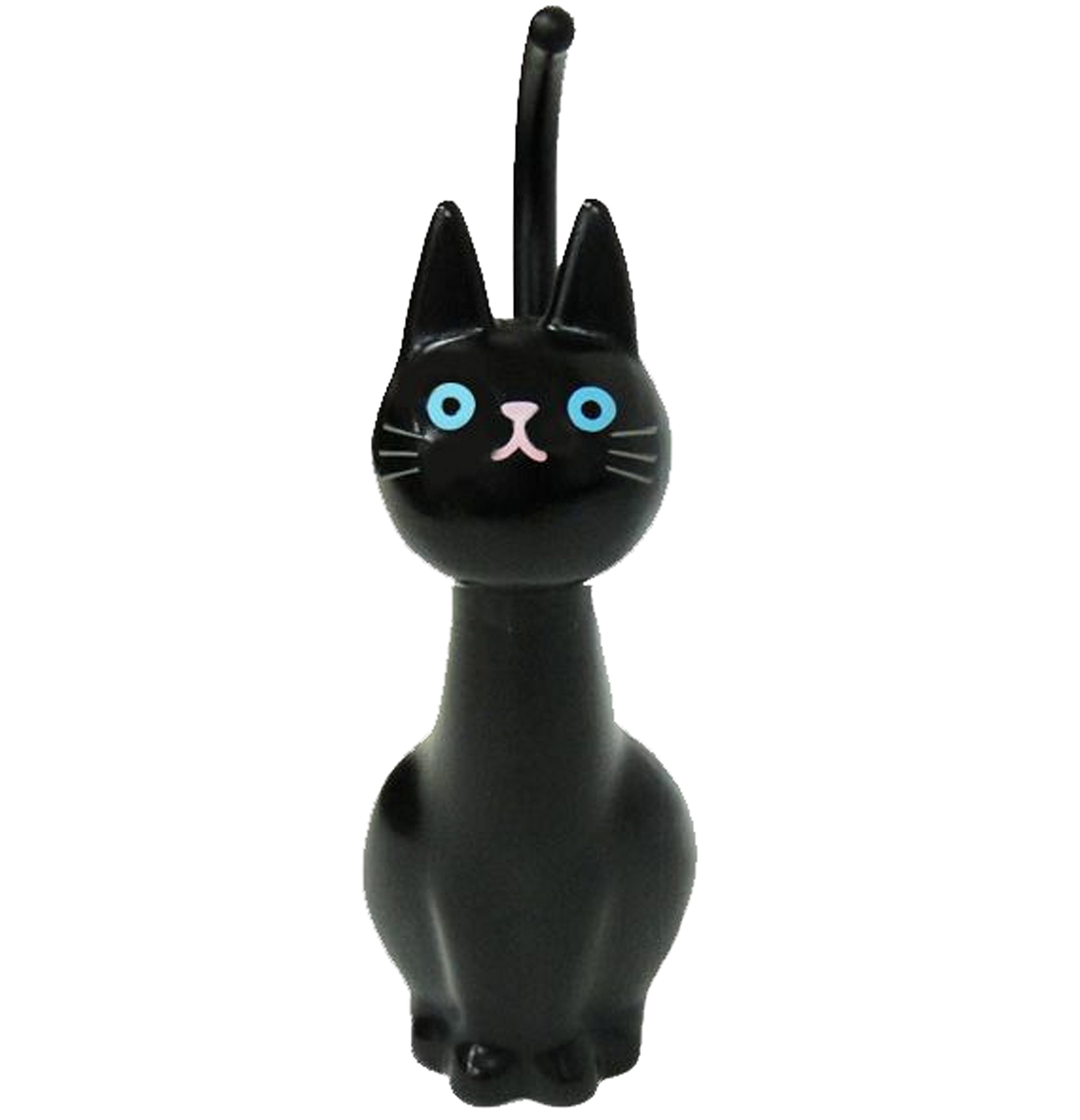 Toilette noir brosse WC chat (Japon import / Le paquet et le manuel sont ?crites en japonais)