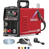 50A Plasma Cutter Machine, Pilot Arc, IGBT 110V/220V Dual Voltage | 1/2" Clean Cut, 2/3" Max Cut, Large Led display, Mesh Cut, PA/PT, 2T/4T, Painted Metal, Air Sensor, For Home DIY