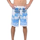 US Apparel Men's Summer Holiday Micro Fiber Quick Dry Swim Trunks